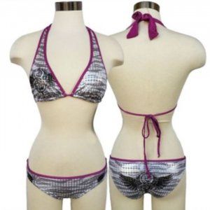 Affliction Sinful Legendary Metallic Bikini NWT